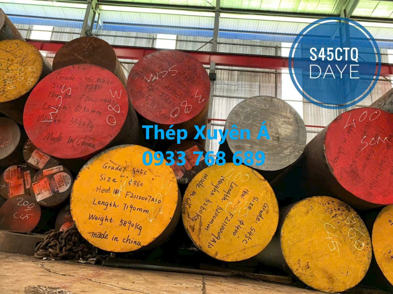 THÉP TRÒN ĐẶC SCM440 PHI 400