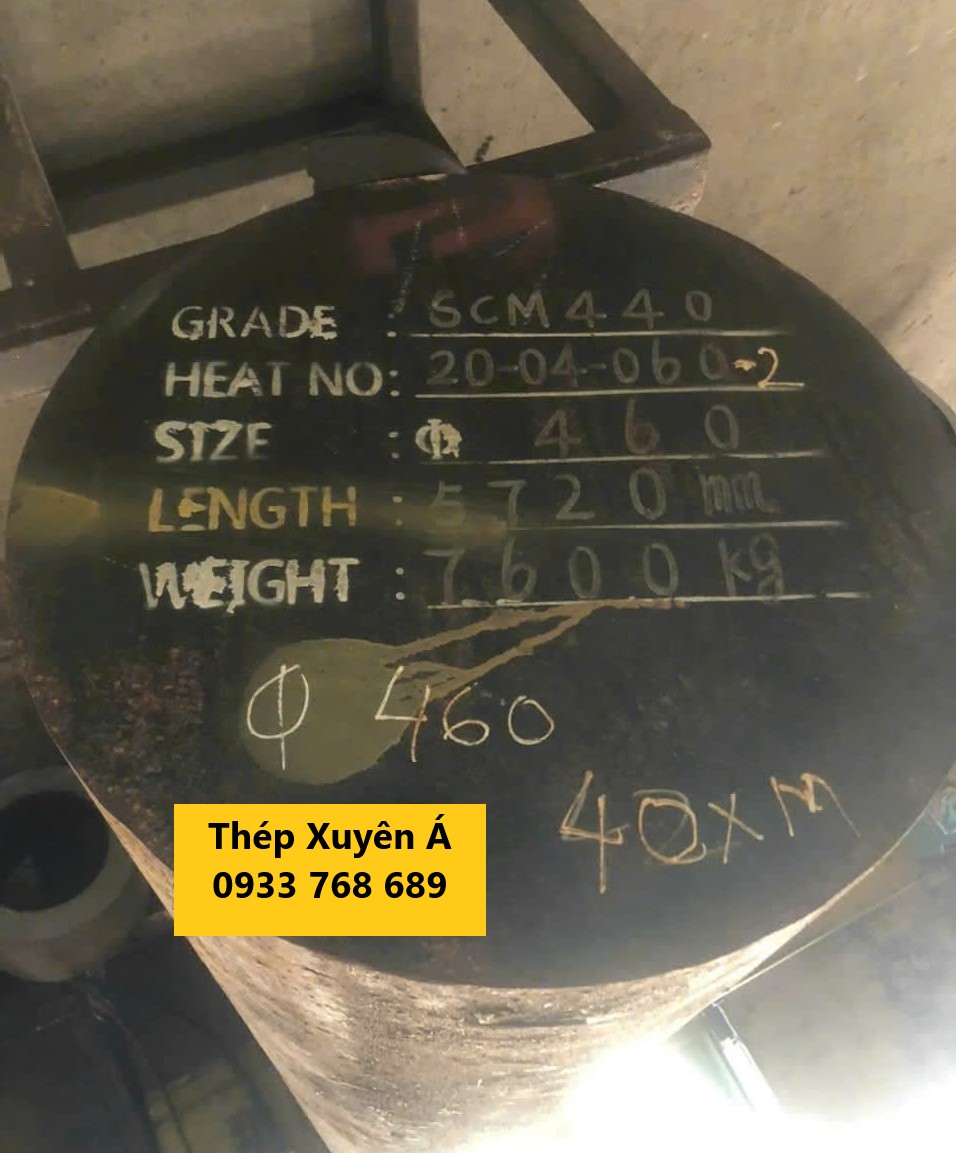 THÉP TRÒN ĐẶC PHI 460 SCM440